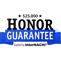 InterNACHI Certified $25,000 Honor Guarantee